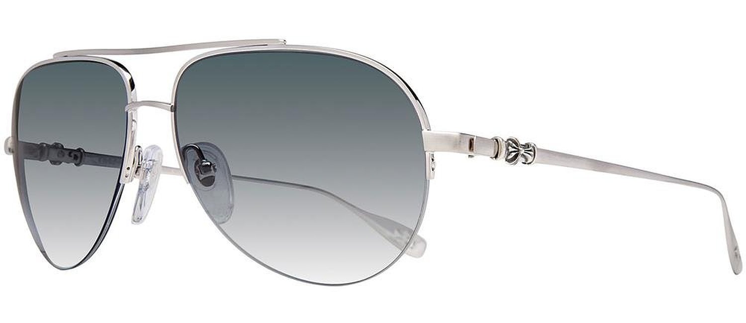 Chrome Hearts Stains Brushed Silver Sunglasses