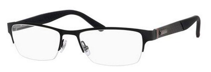 Gucci Mens Black Carbon Rectangular Glasses