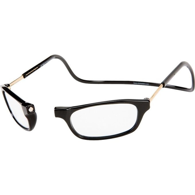 Magnetic front closing Reading Glasses with Long Stem