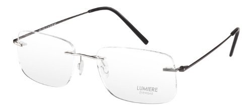 Unisex Rimless Titanium Gun Eye Glasses with an Ultra Light Frame